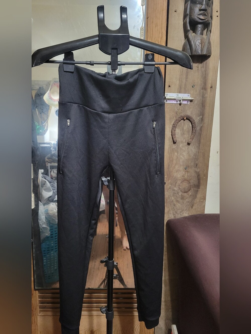 Women's Black High-Waist Active Leggings